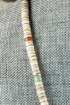 Turquoise, Shell & Jet Necklace - Torevia Crespin