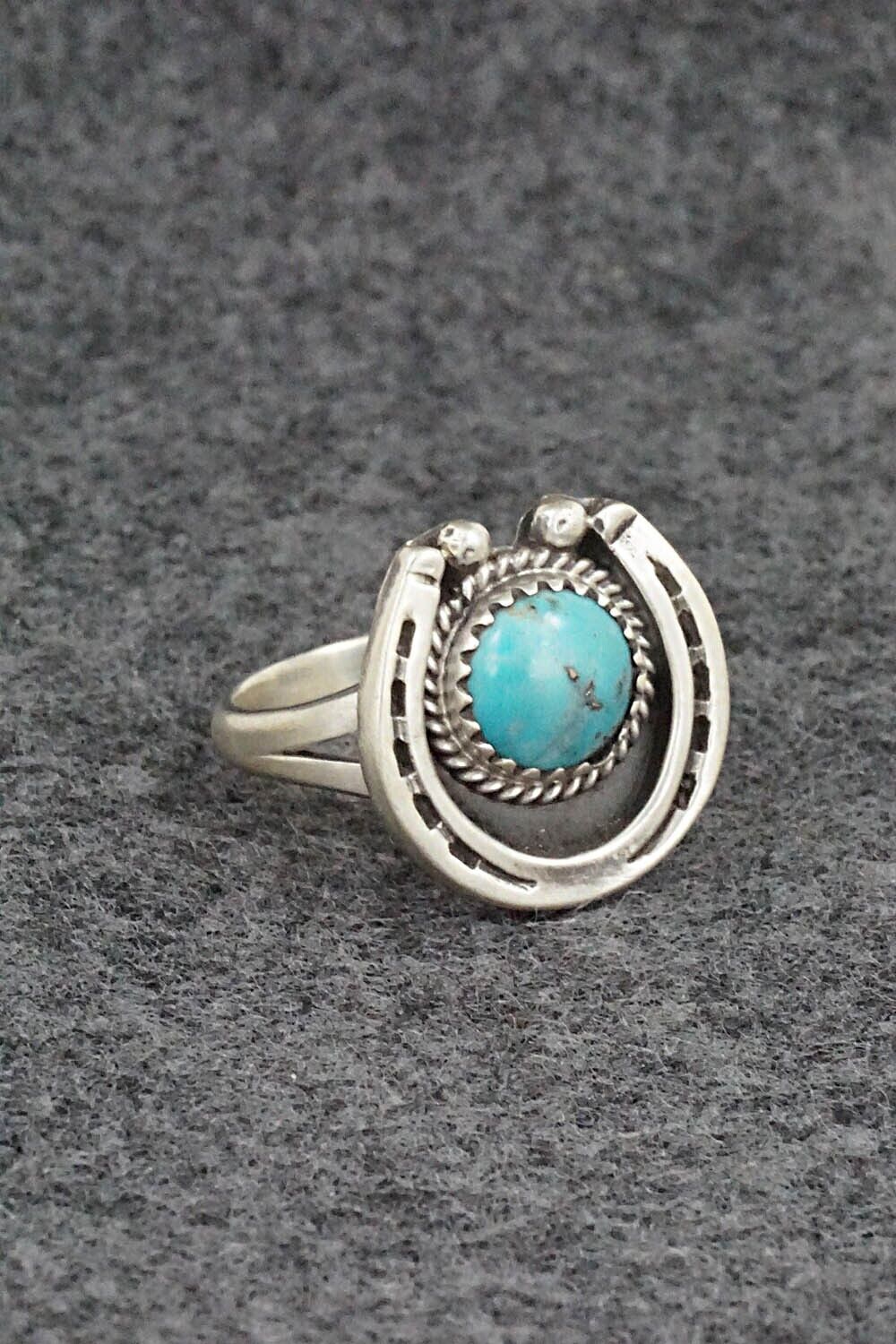 Turquoise & Sterling Silver Ring - Alice Rose Saunders - Size 6
