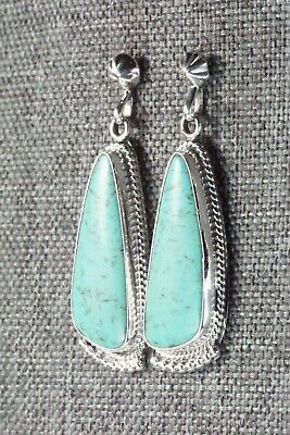 Turquoise & Sterling Silver Earrings - Verley Betone