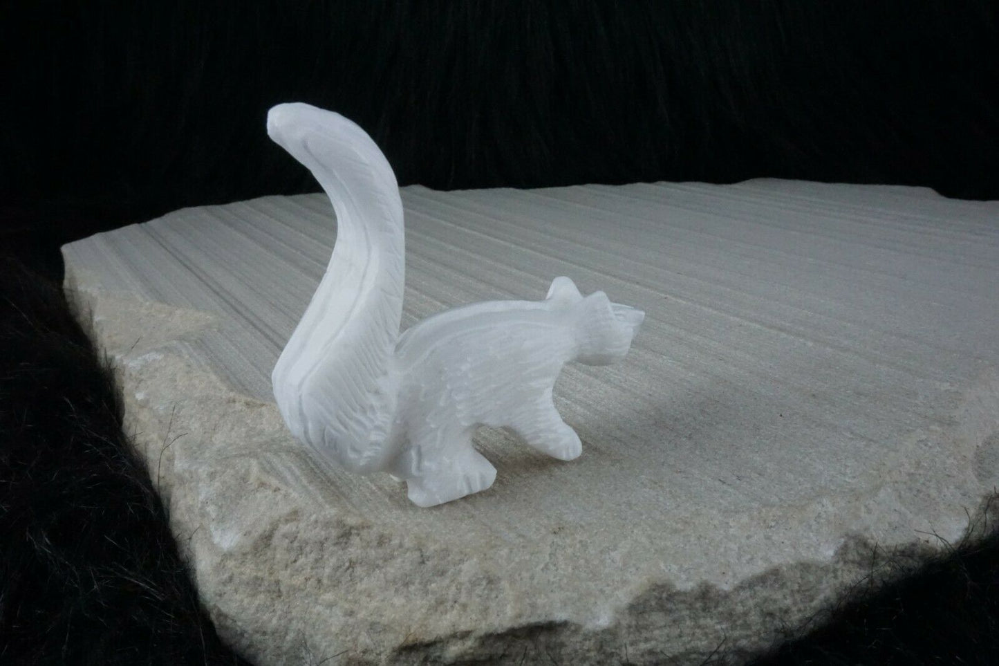 Skunk Zuni Fetish Carving - Russell Shack - High Lonesome Trading