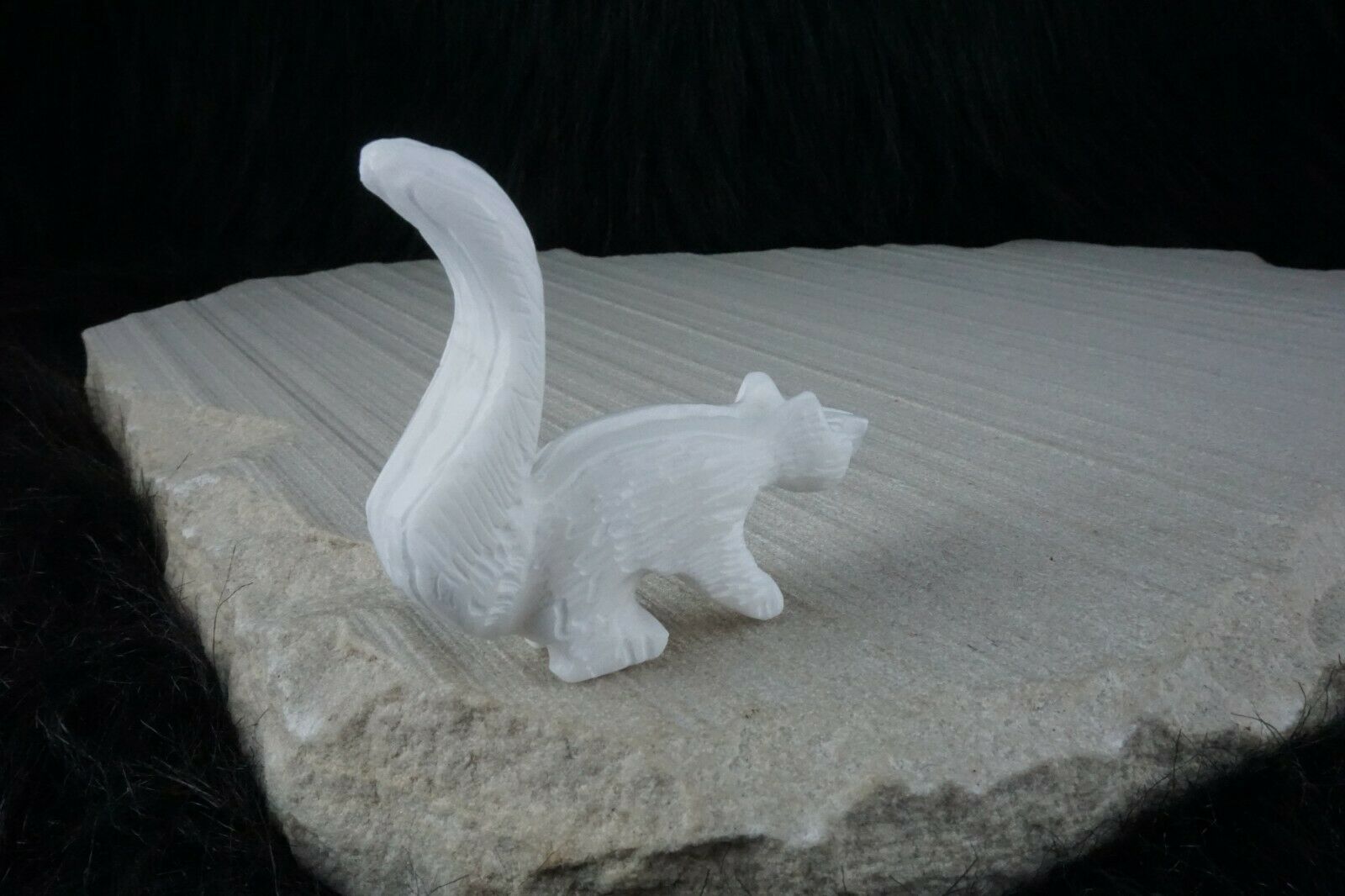 Skunk Zuni Fetish Carving - Russell Shack - High Lonesome Trading