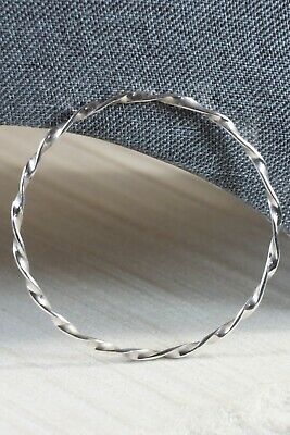 Navajo Sterling Silver Bangle Cuff - Elaine Tahe