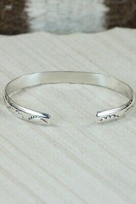 Navajo Sterling Silver Bracelet - Elaine Tahe