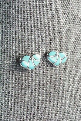 Turquoise & Sterling Silver Earrings - Thurza Leekya