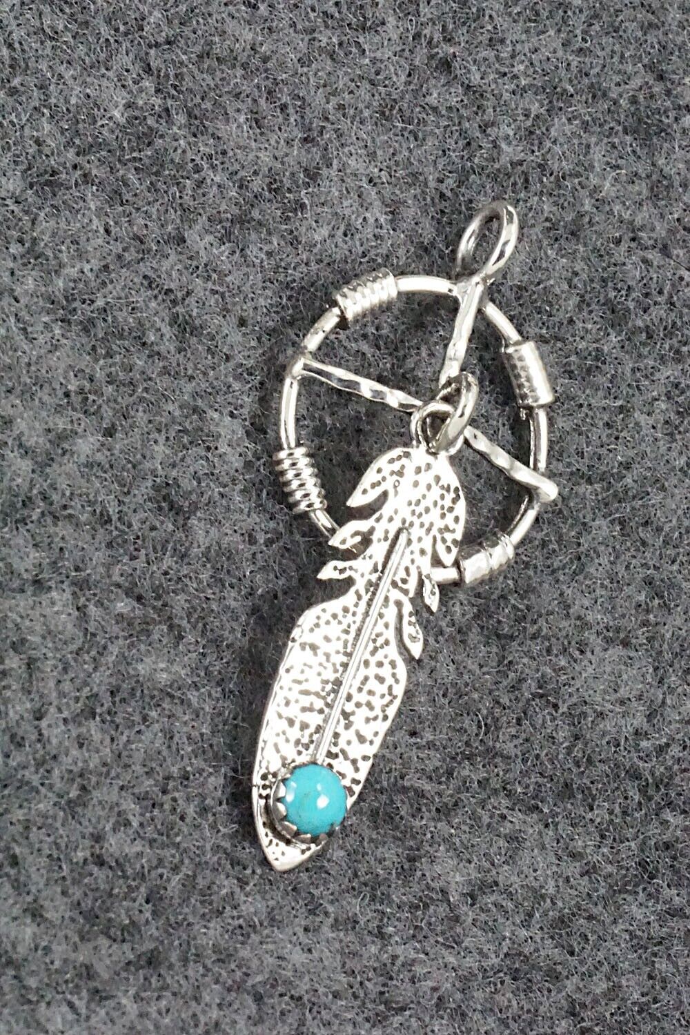 Turquoise and Sterling Silver Pendant - Sharon McCarthy