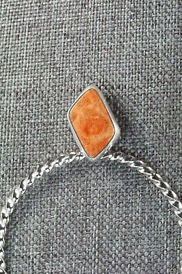 Coral & Sterling Silver Earrings - Annie Spencer