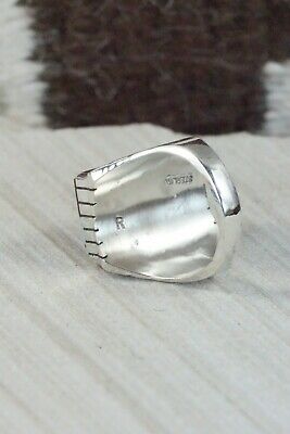 Turquoise and Sterling Silver Ring - Ray Jack - Size 11.5
