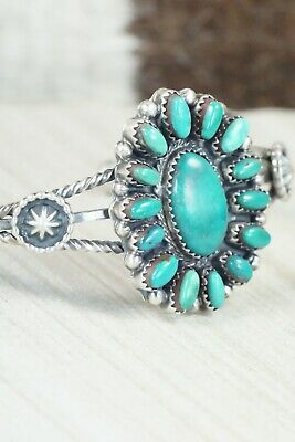 Turquoise & Sterling Silver Bracelet - Roberta Begay