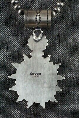 Turquoise Pendant & Sterling Silver Necklace - Tom Lewis