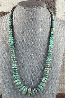 Turquoise & Sterling Silver Necklace - Navajo