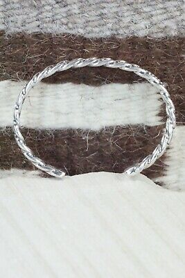 Navajo Sterling Silver Bracelet - Elaine Tahe