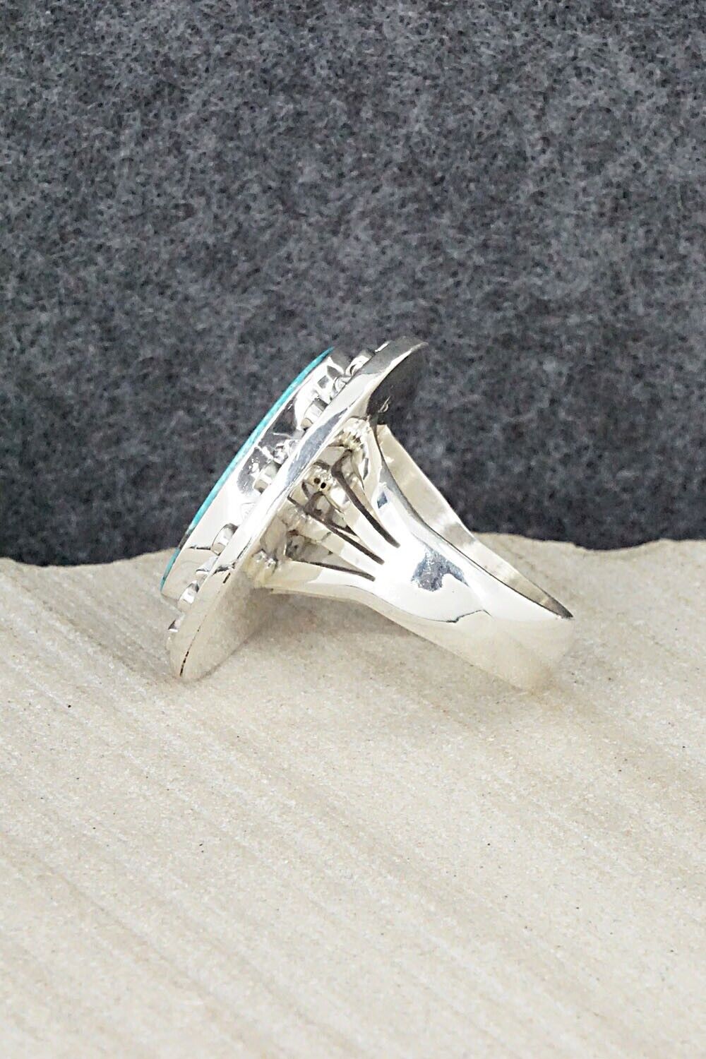 Turquoise & Sterling Silver Ring - Jimson Belin - Size 6.75
