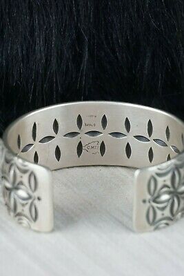 Navajo Sterling Silver Bracelet - Calvin Martinez - High Lonesome Trading