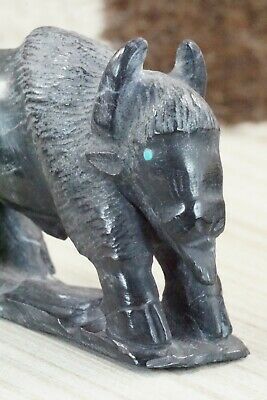 Buffalo Zuni Fetish Carving - Derrick Kaamasee