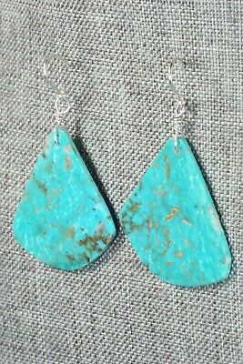 Turquoise & Sterling Silver Earrings - Lupe Lovato