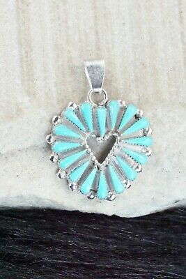 Turquoise & Sterling Silver Pendant - Rebecca B. Laate