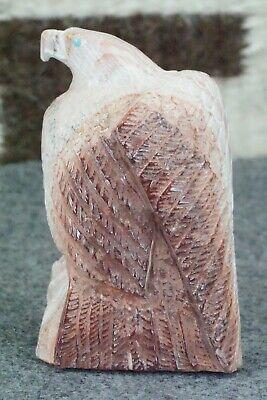 Eagle Zuni Fetish Carving - Derrick Kaamasee - High Lonesome Trading