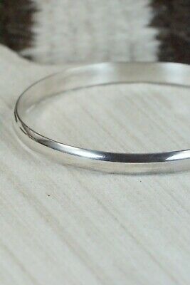 Navajo Sterling Silver Bangle Cuff - Elaine Tahe