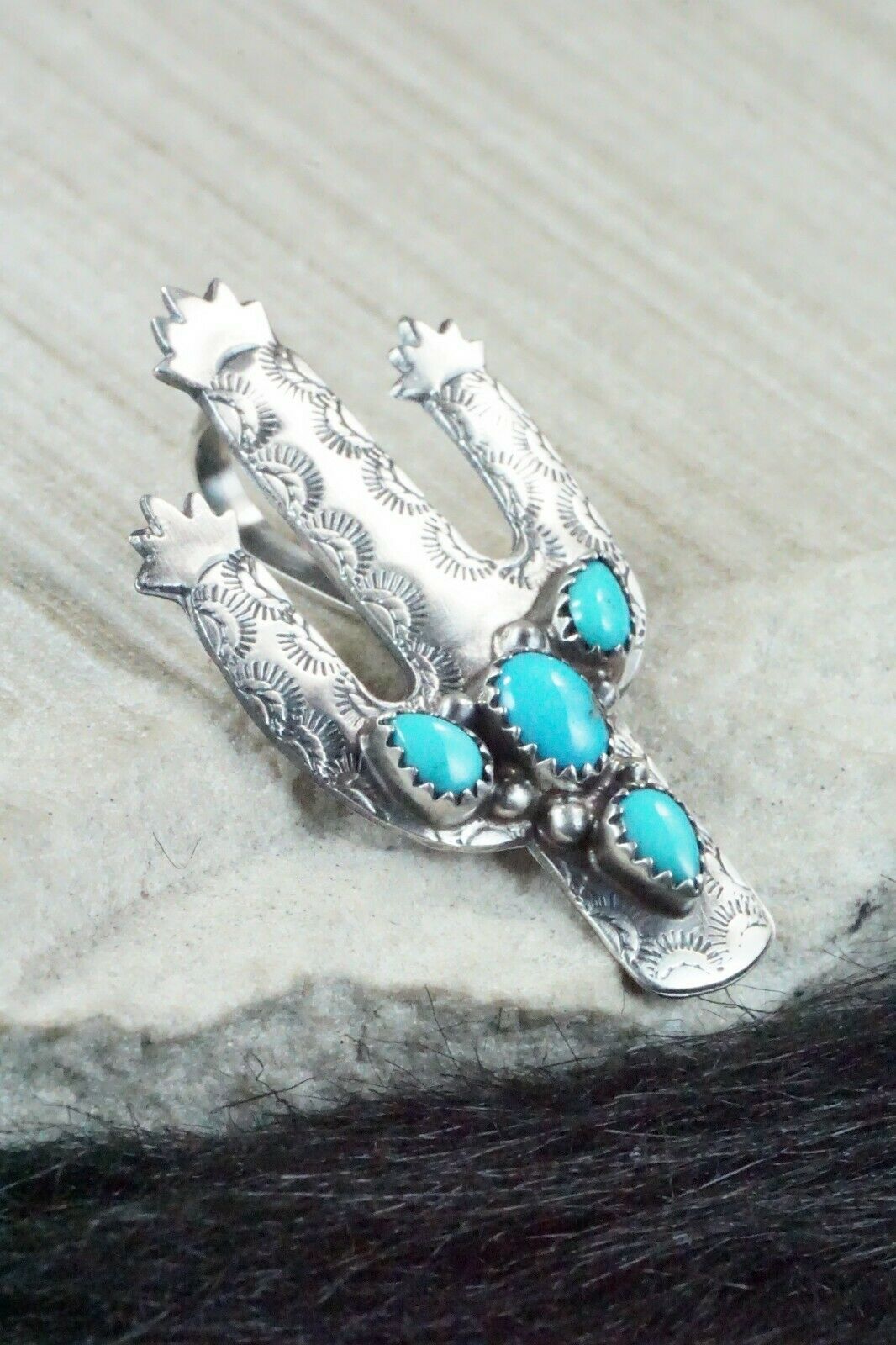 Turquoise and Sterling Silver Pendant - Genevieve Francisco - High Lonesome Trading