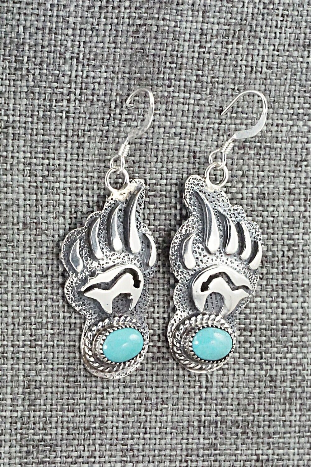 Turquoise & Sterling Silver Earrings - Ross Antonio
