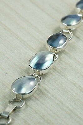 Navajo Abalone Shell and Sterling Silver Link Bracelet - Native American