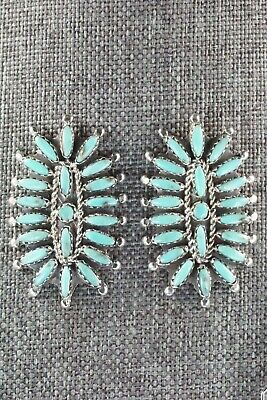 Turquoise & Sterling Silver Necklace and Earrings - Nathaniel Nez