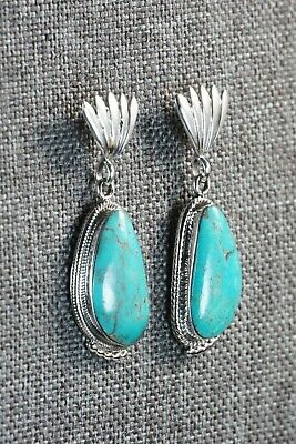 Navajo Turquoise & Sterling Silver Earrings - Sharon McCarthy