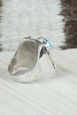 Turquoise & Sterling Silver Ring - Wilbur Myers - Size 9