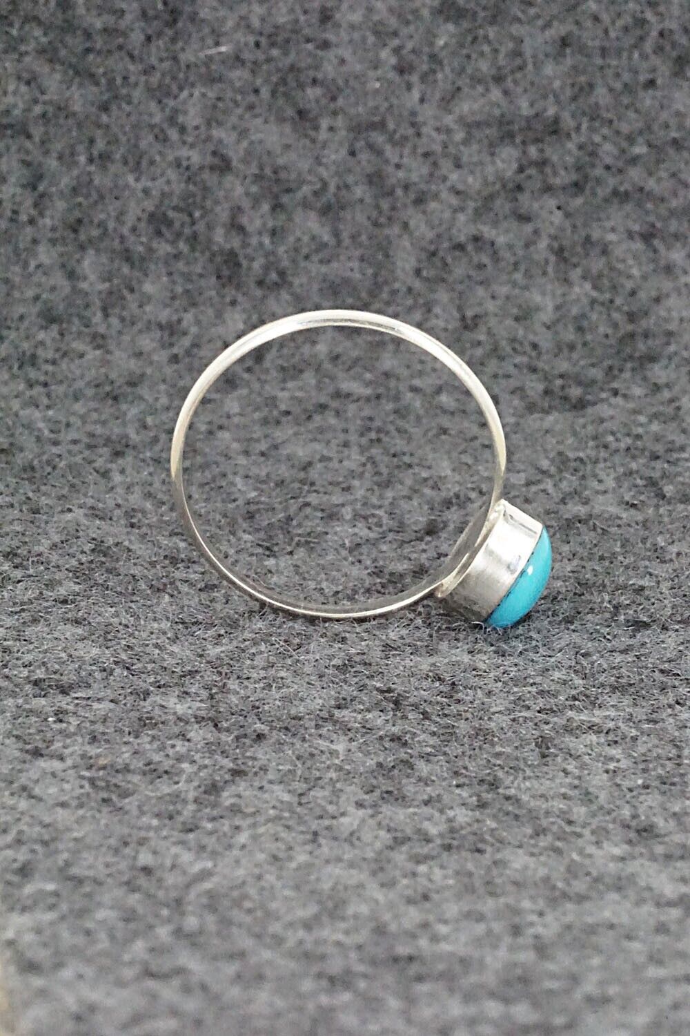 Turquoise & Sterling Silver Ring - Trista Slow - Size 7