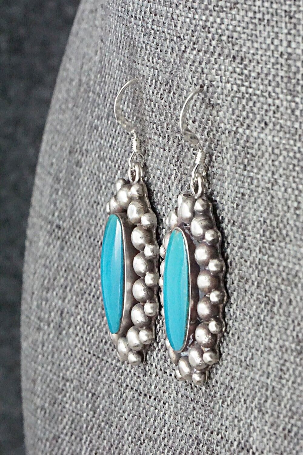 Turquoise & Sterling Silver Earrings - Freida Martinez