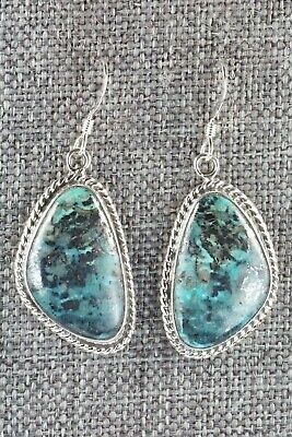 Turquoise & Sterling Silver Earrings - Lee Shorty
