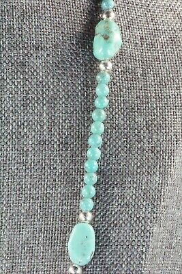 Turquoise & Sterling Silver Necklace - Navajo