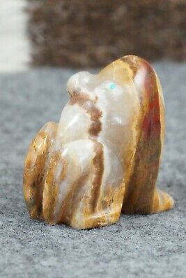 Frog Zuni Fetish Carving - Rosella Soseeah