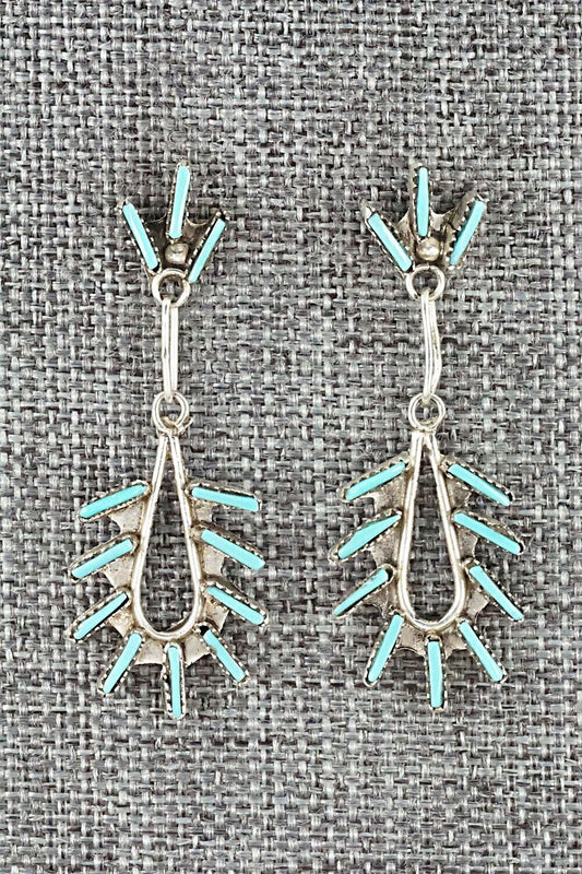 Turquoise & Sterling Silver Earrings - Arlene Quam