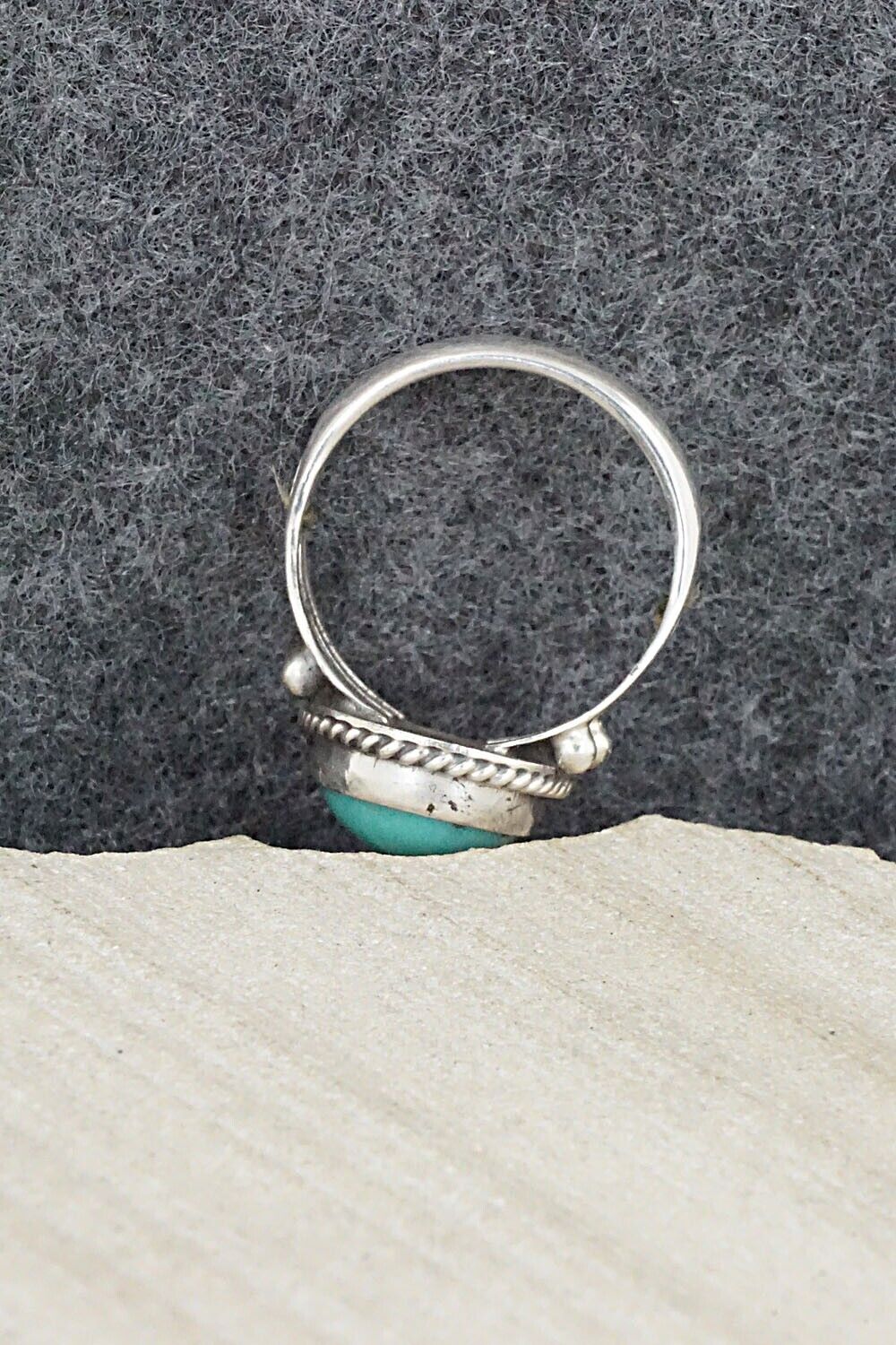 Turquoise & Sterling Silver Ring - Alice Rose Saunders - Size 6.5