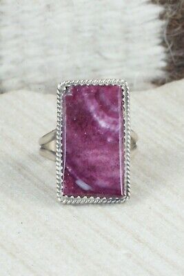 Spiny Oyster & Sterling Silver Ring - Selina Warner - Size 8