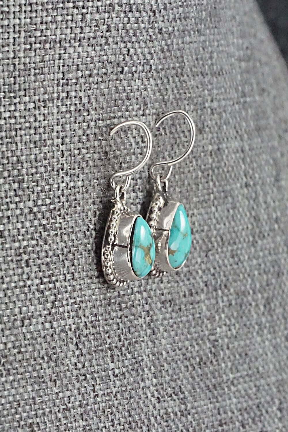 Turquoise & Sterling Silver Earrings - Rosemary Saunders