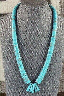 Turquoise & Sterling Silver Necklace - Lupe Lovato - High Lonesome Trading