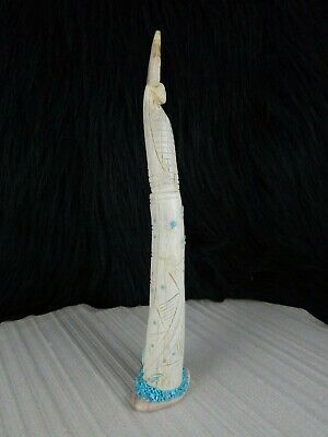 Corn Maiden Zuni Fetish Carving - Evertt Quam - Zuni Maiden Carving - High Lonesome Trading