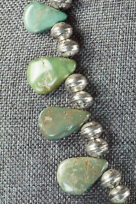 Turquoise & Sterling Silver Necklace - Navajo