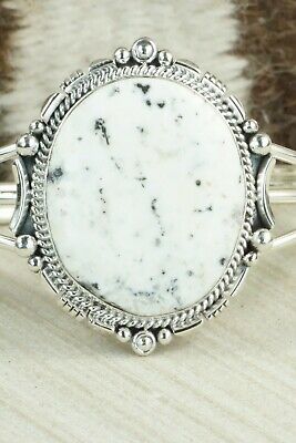 White Buffalo and Sterling Silver Bracelet - Daniel Benally