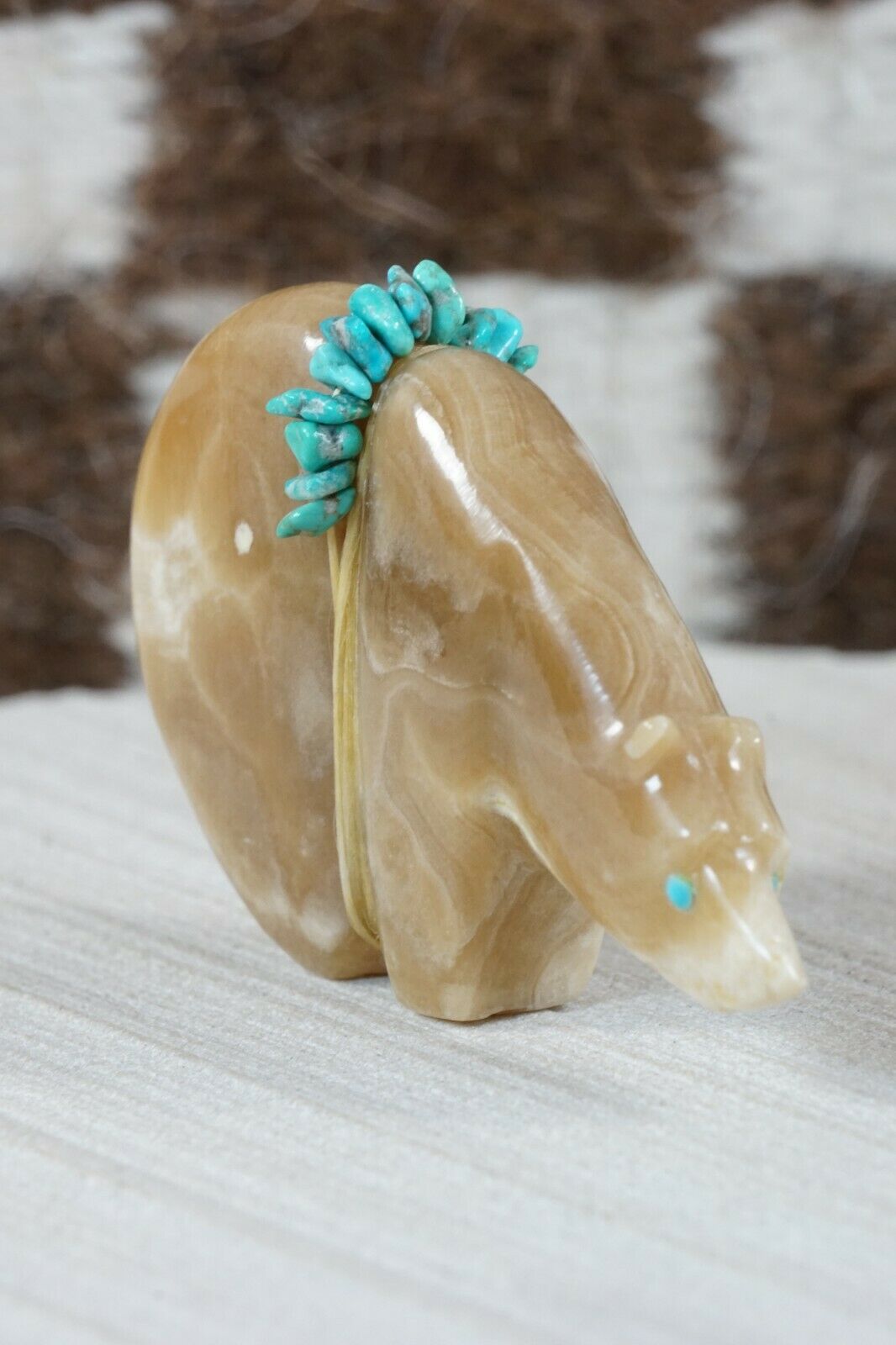 Bear Zuni Fetish Carving - Paulette Quam - High Lonesome Trading