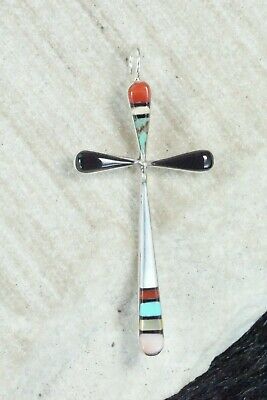 Multi Stone & Sterling Silver Pendant - Lynette Bowannie