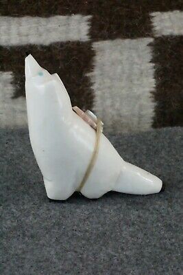 Wolf Zuni Fetish Carving - Delvin Leekya