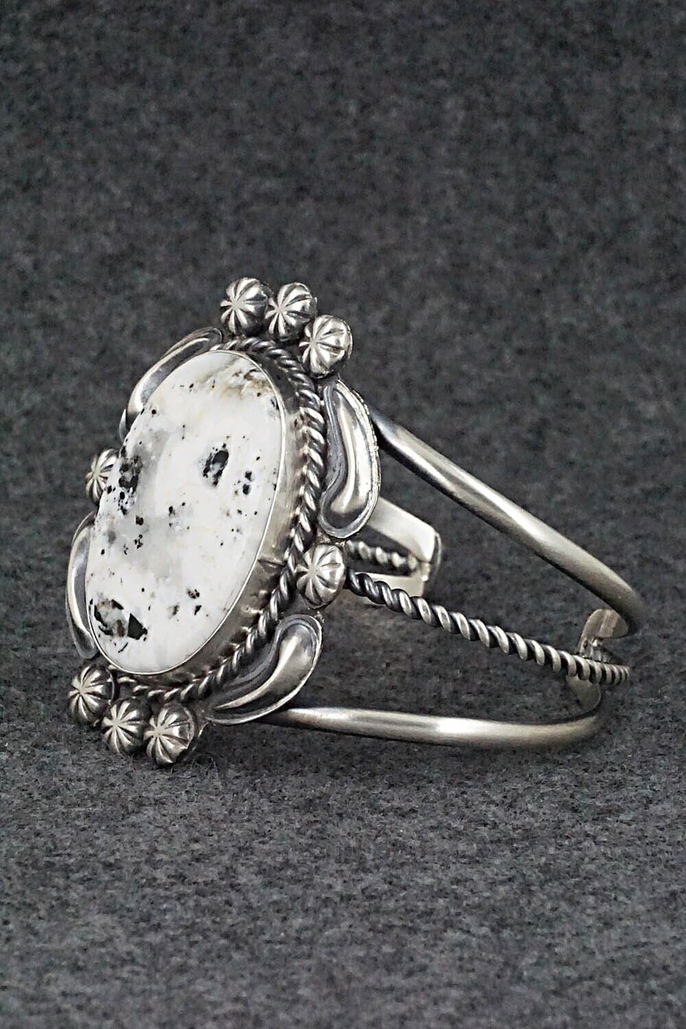 White Buffalo & Sterling Silver Bracelet - Jeff James