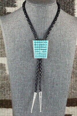 Turquoise & Sterling Silver Bolo Tie - Caroline Malani
