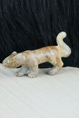 Mountain Lion Zuni Fetish Carving - Cody Nastacio - High Lonesome Trading