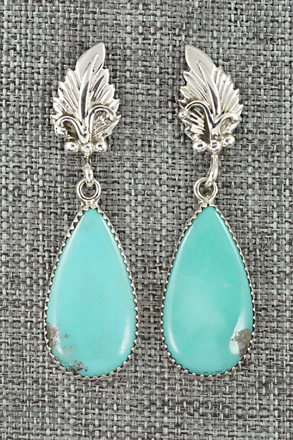 Turquoise & Sterling Silver Earrings - Annie Spencer
