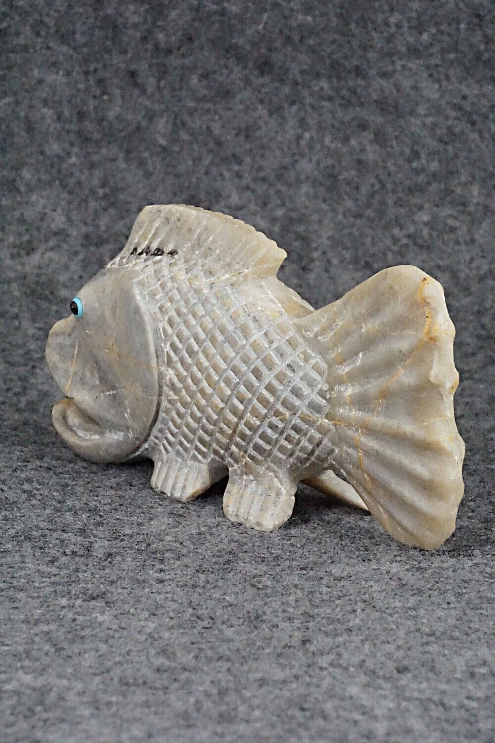 Bass Fish Zuni Fetish Carving - Glendon Lasiloo