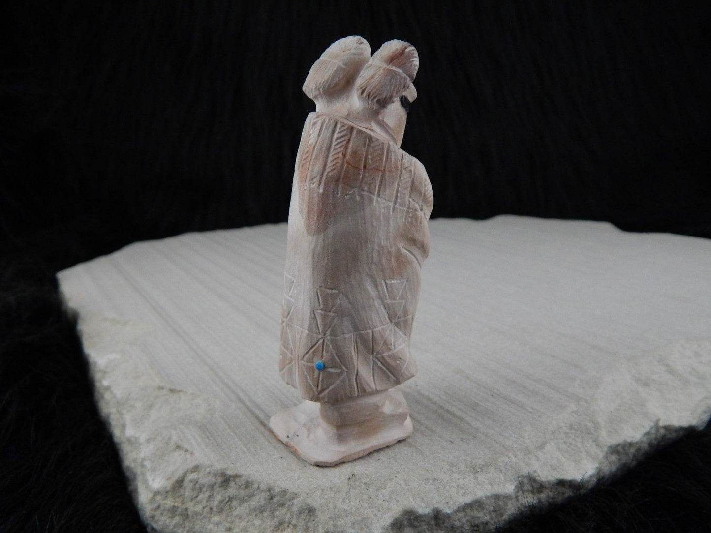 Corn Maiden Zuni Fetish Carving - Derrick Kaamasee - High Lonesome Trading